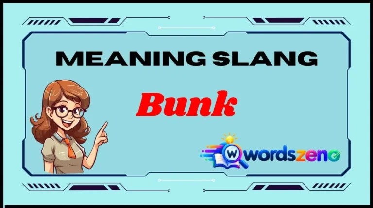 Bunk Meaning Slang