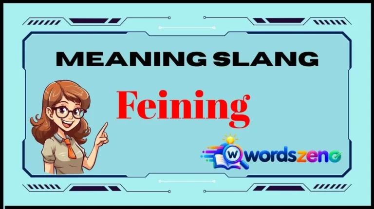 Feining Meaning Slang