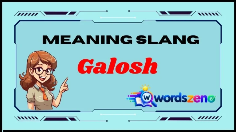 Galosh Meaning Slang