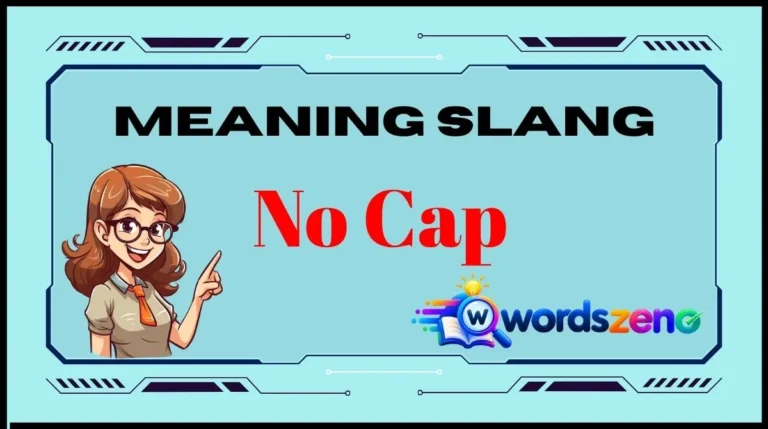 No Cap Meaning Slang