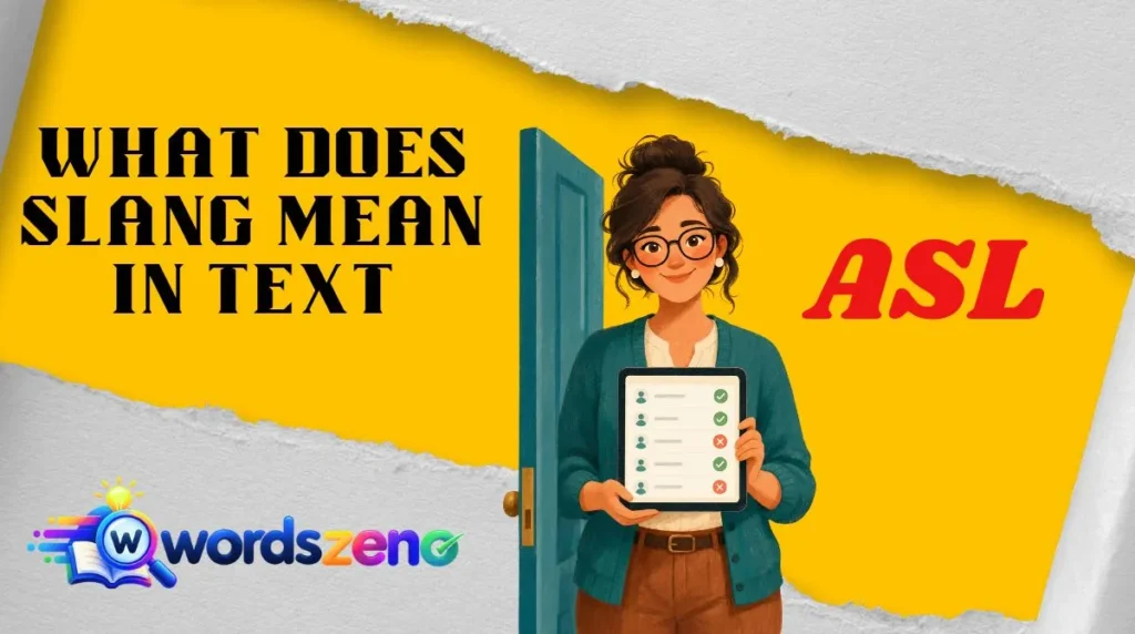 What Does “asl slang meaning” Mean in Text?