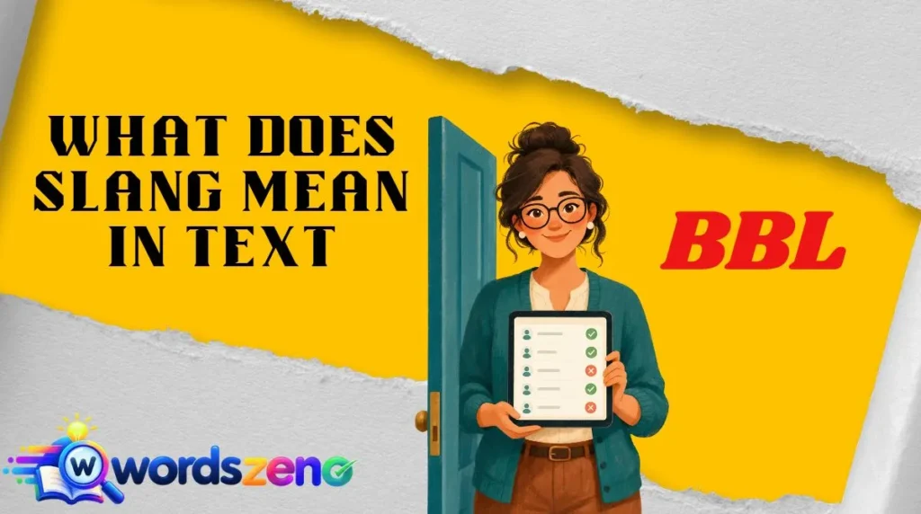 What Does “bbl meaning slang” Mean in Text?