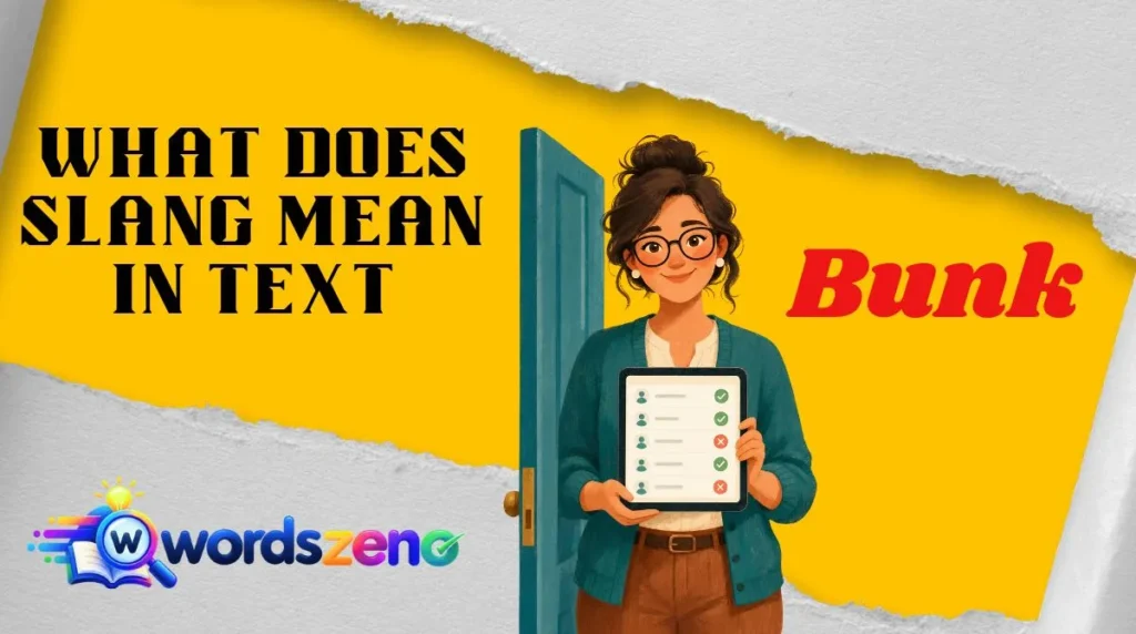 What Does “Bunk Meaning Slang” Mean in Text?