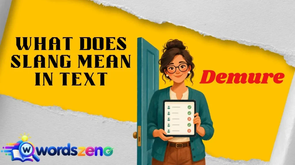 What Does “Demure Meaning Slang” Mean in Text?