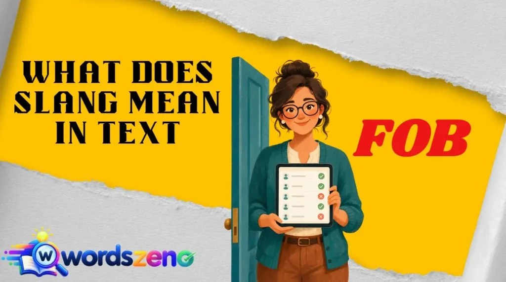 What Does “fob meaning slang” Mean in Text?