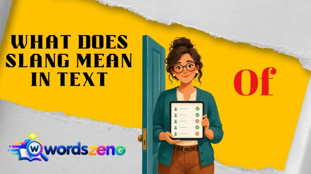 What Does “OF” Mean in Text?