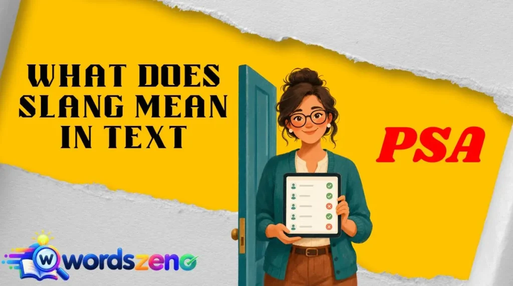 What Does “PSA Meaning Slang” Mean in Text?