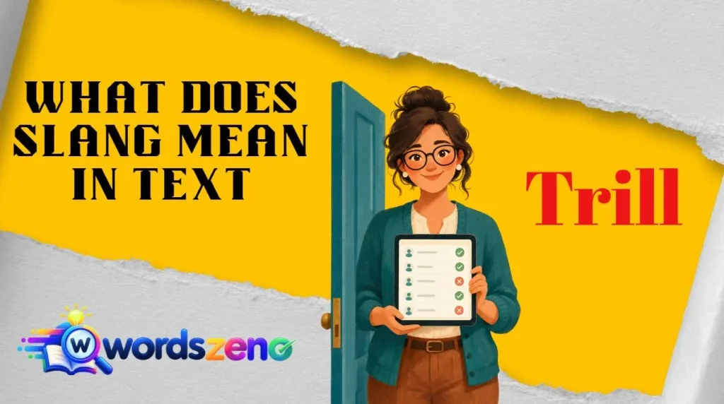 What Does “trill meaning slang” Mean in Text?