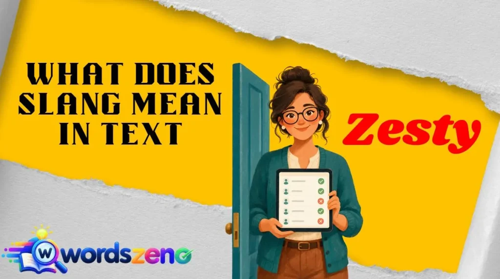 What Does “Zesty Meaning Slang” Mean in Text?