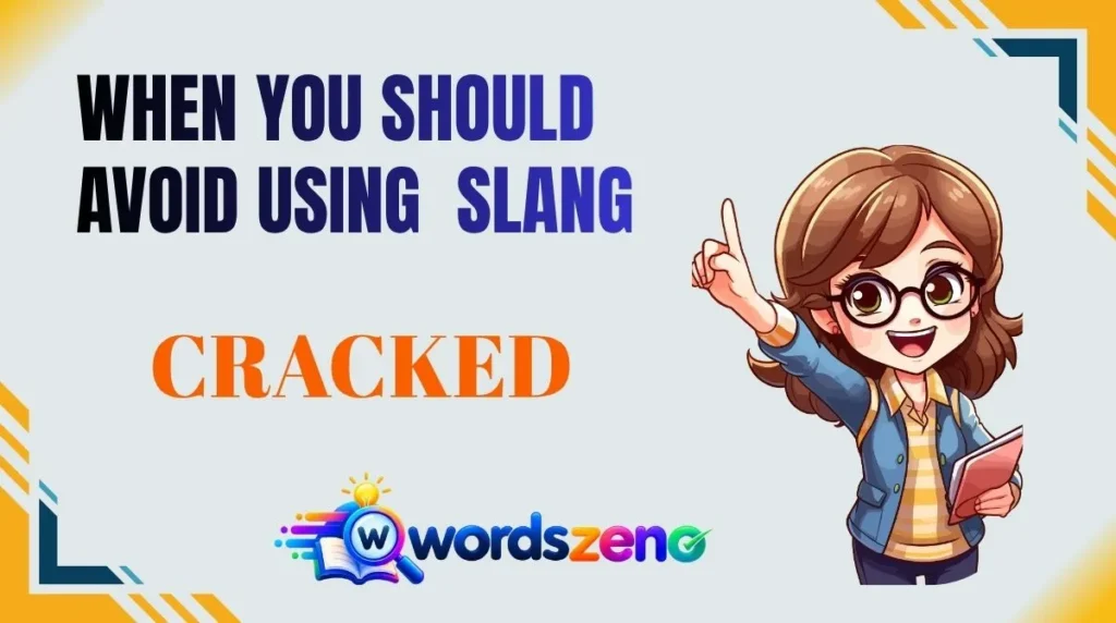 When You Should Avoid Using “Cracked Meaning Slang”