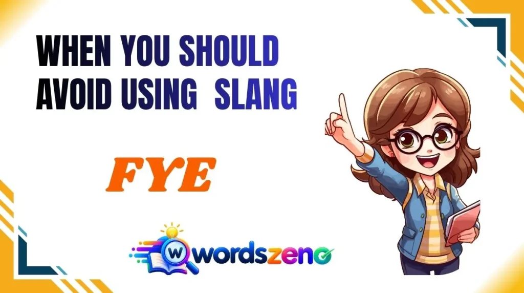 When You Should Avoid Using “Fye Meaning Slang”
