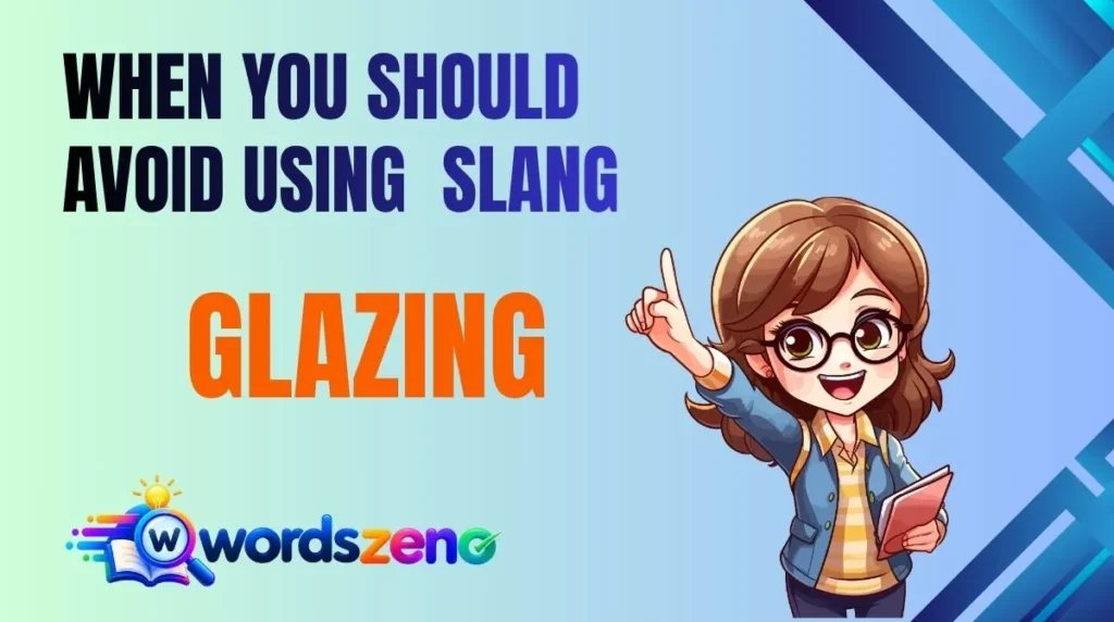 When You Should Avoid Using “Glazing Meaning Slang”