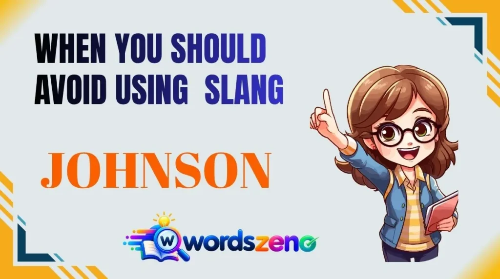 When You Should Avoid Using “Johnson”