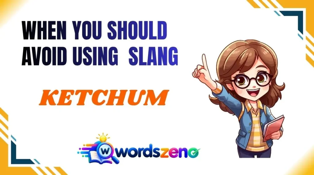 When You Should Avoid Using “Ketchum Meaning Slang”
