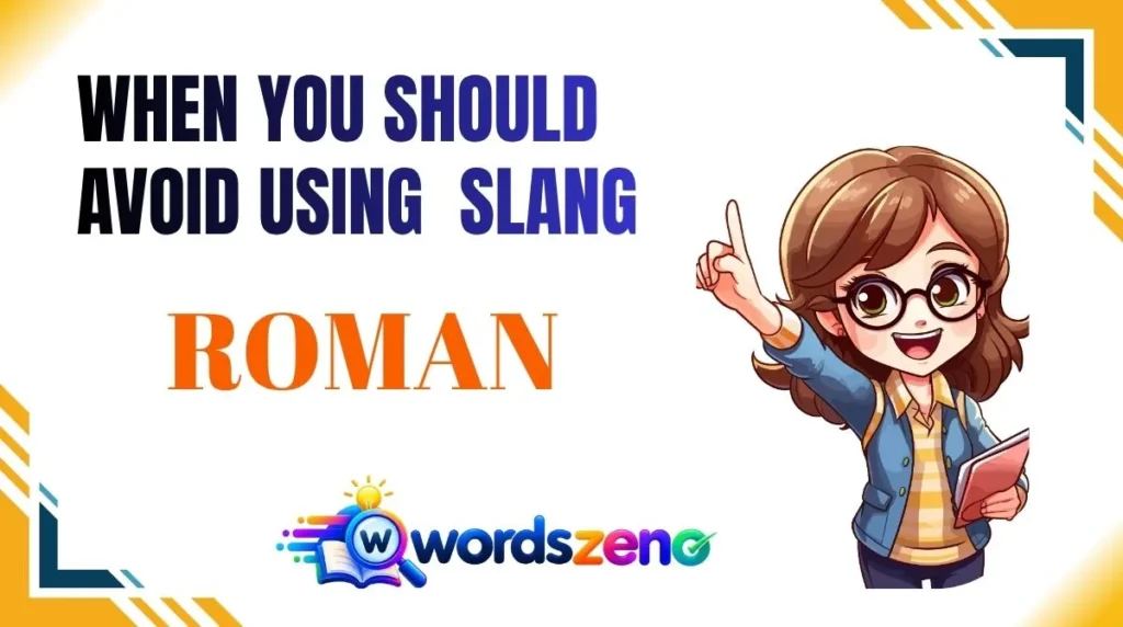 When You Should Avoid Using “roman empire meaning slang”