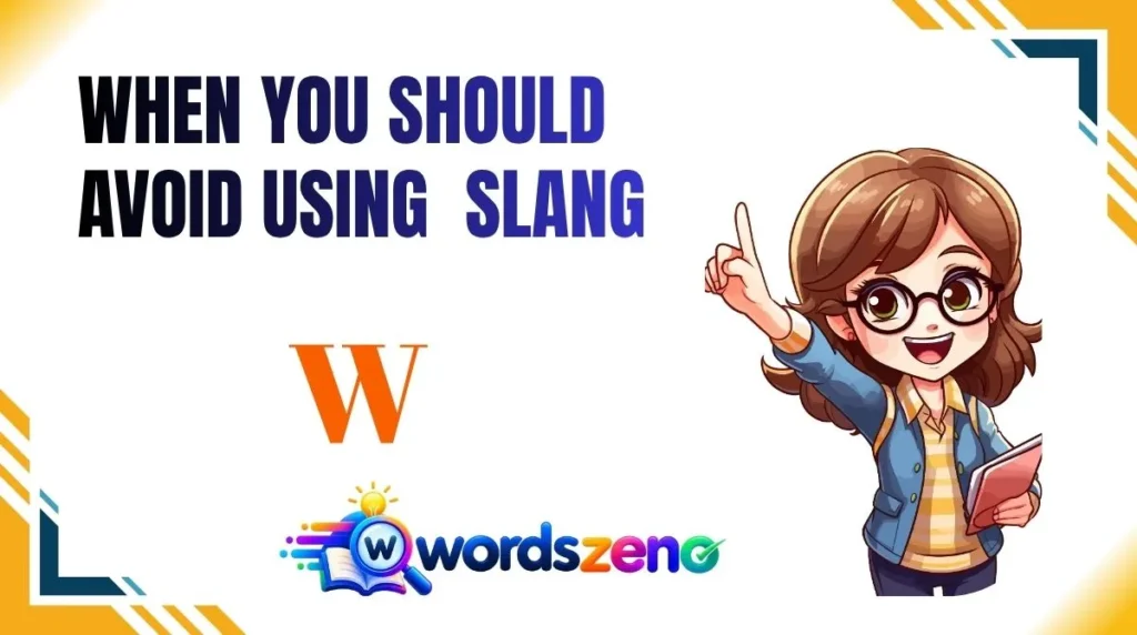 When You Should Avoid Using “w meaning slang”