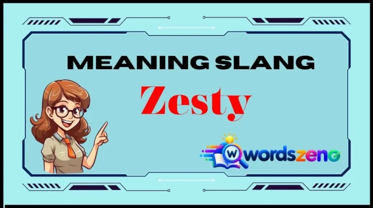 Zesty Meaning Slang