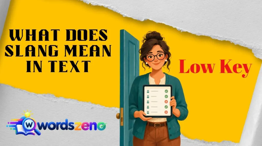 What Does “low key meaning slang” Mean in Text?